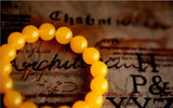 Yellow Agate Bracelet Crystal Jewelry for Men and Women