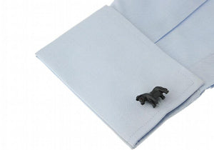 Sunnylink Men's Gray Horse Animal Cufflinks for shirt L1143