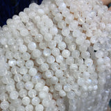 Moonstone Beads Round Loose Spacer Beads for DIY Necklace Bracelet