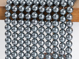 Gray Shell Pearl Loose Beads Smooth Round Shape 4/6/8/10mm