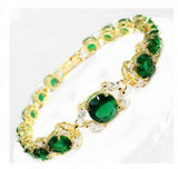 Crystal Bracelet in Pink/Green/Blue/Red