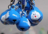 10PCS Doraemon Cats 3D Pendant Phone Charm Strap JINGLE BELLS Dangle Figures