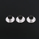 500PCs Copper European Beads Eyelets Grommets 10x4mm Silver Plated