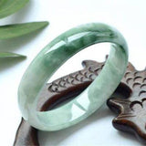 Zheru Jewelry Natural Burmese Jade 54-62mm Orchid Bracelet Gift