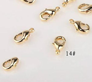 DIY Jewelry Beads Electroplating Lobster Buckle for Necklaces Bracelet
