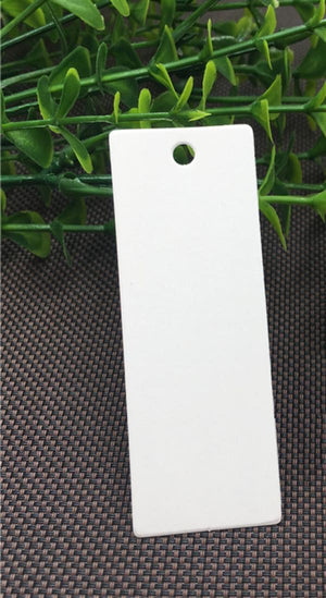 100Pcs Long Stripe Shape Tags for Jewelry/Clothes Hang Tag Labels