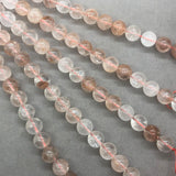6A Fire Quartz Natural Stone Beads Red Blood Crystal DIY Jewelry