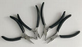 4PCS/SET 4.5in Shank Pliers: Diagonal, Flat, Round, Chain - Handy Tool Kit