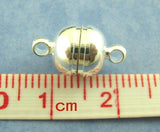 10Sets Silver Magnetic Clasps 8x14mm (B01552)