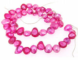 Peach Baroque Cultured Freshwater Pearl Beads 10MM AA 14inches