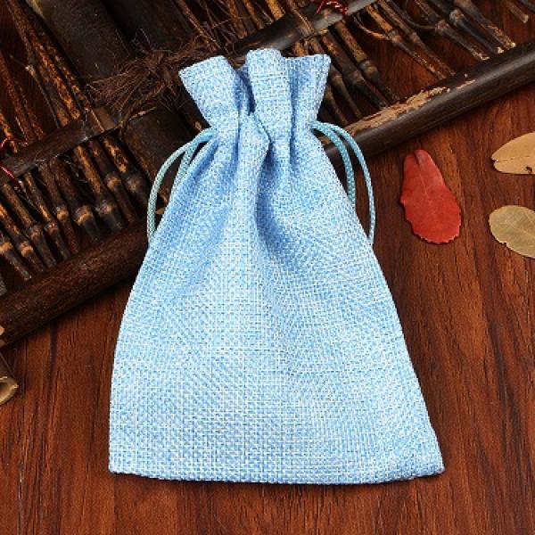 Jute Drawstring Beads Gift Bag 50pcs Burlap Bags Wedding Party Candy Packaging