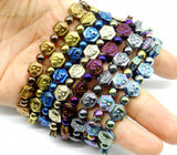 Quartz Crystal Titanium Hematite Stone Charms Gem Pendant