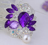 Ruiday Flower Brooch Pins Scarf Wedding Gift DIY Jewelry Accessories