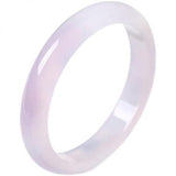 Natural Agate Chalcedony Light Purple 54-64mm Bracelet Princess Jewelry