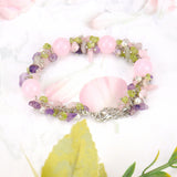 Colorful Crystal Bracelet Ladies Adjustable Hand Braided Beaded Bracelet
