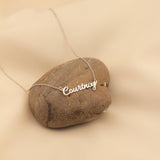 Cursive Name Necklace, Minimalist Necklace, Personalized Gift