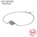 925 Silver Snake Chain Bangle Bracelet 7.5''