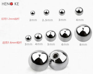 316L Stainless Steel Balls Accessories for Lip Eyering