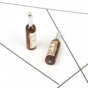 10pcs 12*50mm Plastic Wine Bottle Charms Pendant DIY Earring Keychain Accessory