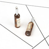 10pcs 12*50mm Plastic Wine Bottle Charms Pendant DIY Earring Keychain Accessory