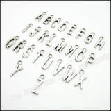 520pcs Alphabet Letter Pendant Tibetan Silver Charms for Bracelet Necklace DIY