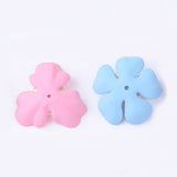 10 PCS Metal Alloy Resin Pearl Flowers for DIY Jewelry