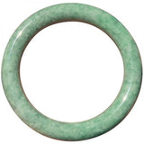 Zheru Jewelry Natural Burmese Jadeite Green Round Bracelet 54mm-64mm