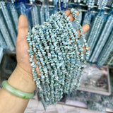 Larimar Faceted Round Rondelle Chip Coin Disc Beads 5-8mm