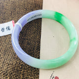 Natural Jadeite Bracelet Purple Green 54-62mm Female Princess Jade Bracelet
