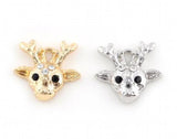 20PCS 20x19mm Deer Antlers Pendant Charms DIY Accessory for Floating Locket