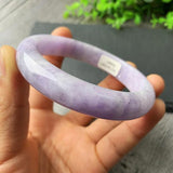 Zheru Jewelry Natural Burmese Jadeite 54-64mm Light Purple Bracelet