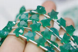 Green Chalcedony Star Shape Faceted 8mm Loose Beads for DIY Jewelry Making