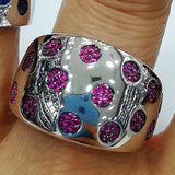 Leopard Geometry Crystal Zircon Dubai Bridal Finger Rings