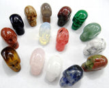8pcs Natural Stone Skull Pendant for DIY Jewelry Making Necklace
