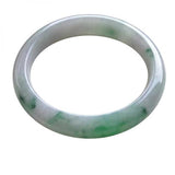 Natural Burmese Jadeite Light Green Flower Bracelet Princess Jewelry