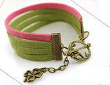DIY Bracelet Clasps Set, Ribbon Rope Ends Clamping Buckle Kit