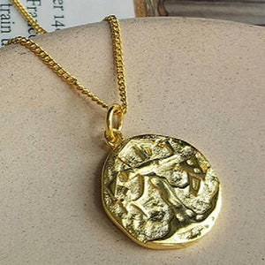European American Silver 925 Round Coins Pendant Necklace Jewelry