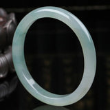 Zheru Burmese Jade 54-64mm Light Two-Tone Bracelet Princess Jewelry