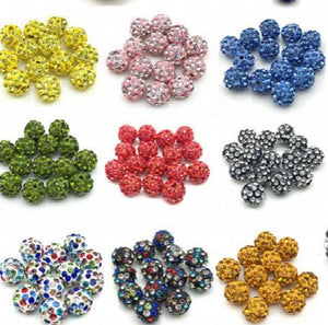 100pcs/lot Rhinestone Disc Beads for Bracelet Necklace Making