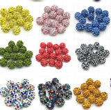 100pcs/lot Rhinestone Disc Beads for Bracelet Necklace Making