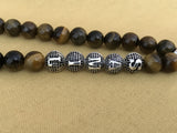 Personal Tiger Eye Stone Rosary Gift Jewelry - Tiger Eye Name