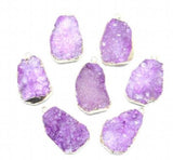 6pcs Turquoise Tiger Eye Quartz Crystal Pendant for DIY Jewelry Making