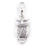 20PCS 12x25mm Owl Pendant Charm DIY Accessories For Floating Locket Jewelrys