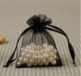 50pcs Assorted Sizes Organza Gift Packaging Bags Wedding Jewelry Pouches