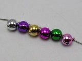 100 JINGLE BELLS Christmas Mixed Colors Beads Charms 8mm DIY Craft
