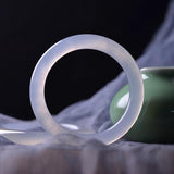 Natural Light Agate Chalcedony 54-64mm Bracelet Princess Jewelry