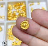 24K Pure Pendant 999 Jewelry Yellow Sunflower Necklace For Women