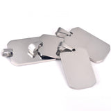 Stainless Steel Arm Tag Men Dogtag Pendant