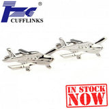 TZG05180 Plane Cufflink Cuff Link 2 Pairs