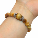 Agates Lapis Tiger Eye Jades Stone Crown Bracelet